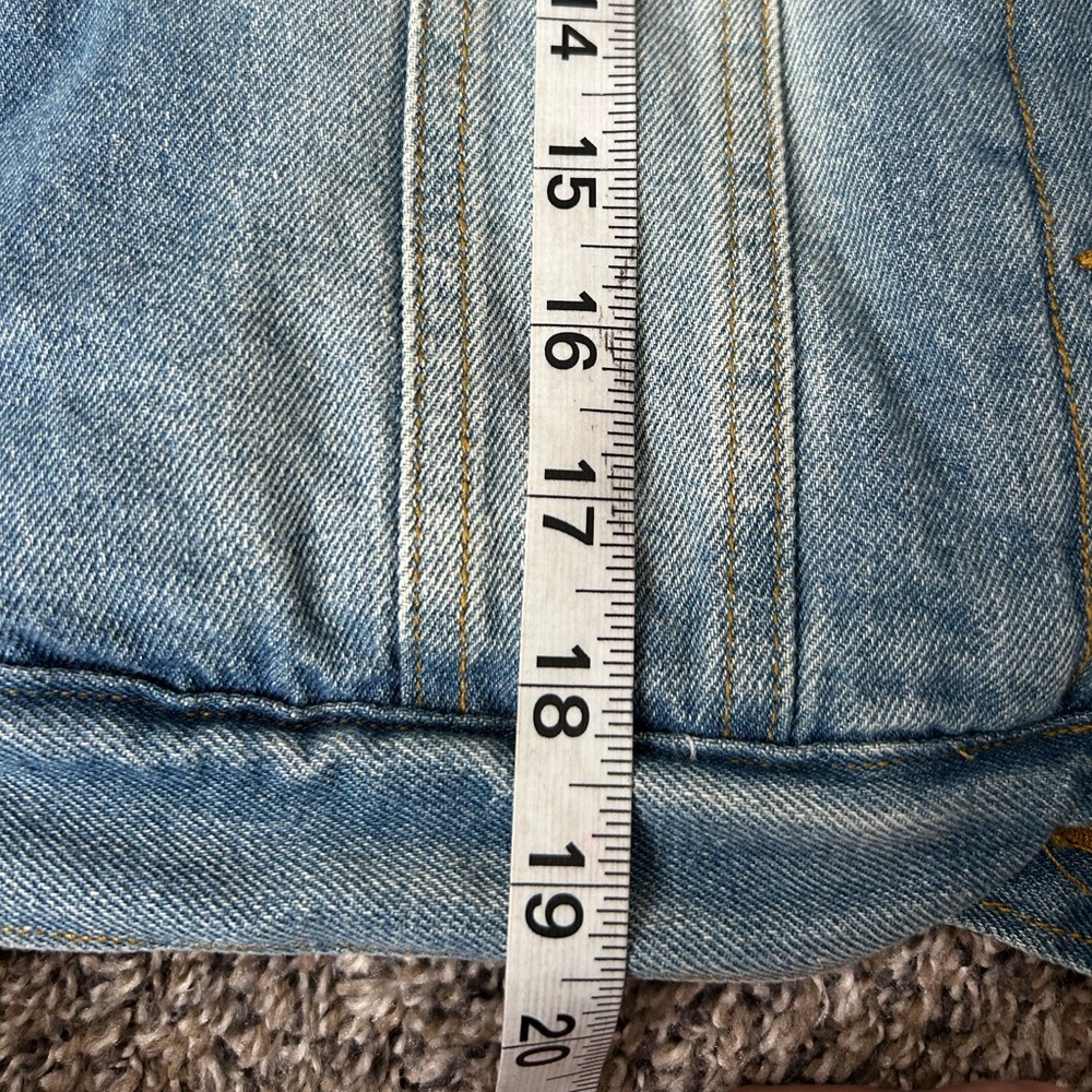 Sherpa Lined and Insulated Between Us Denim Jean Jacket size Medium - Picture 9 of 13